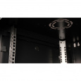 Шкаф 19" телекоммуникационный настенный, 9U 501x600х600 мм, дверь перфорация, черный
